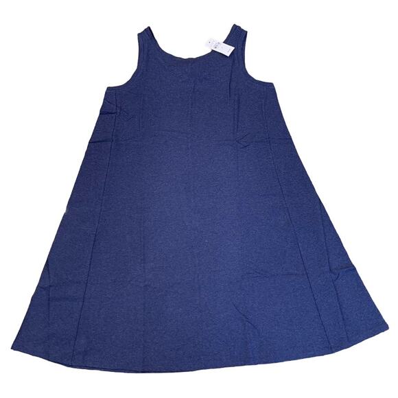 NWT LOFT Navy Tie-Back Sleeveless Nautical Swing Dress - SIZE XS - Picture 1 of 10